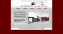 Desktop Screenshot of bergisches-krematorium.de
